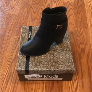 Top Moda Black Demo-6 Booties